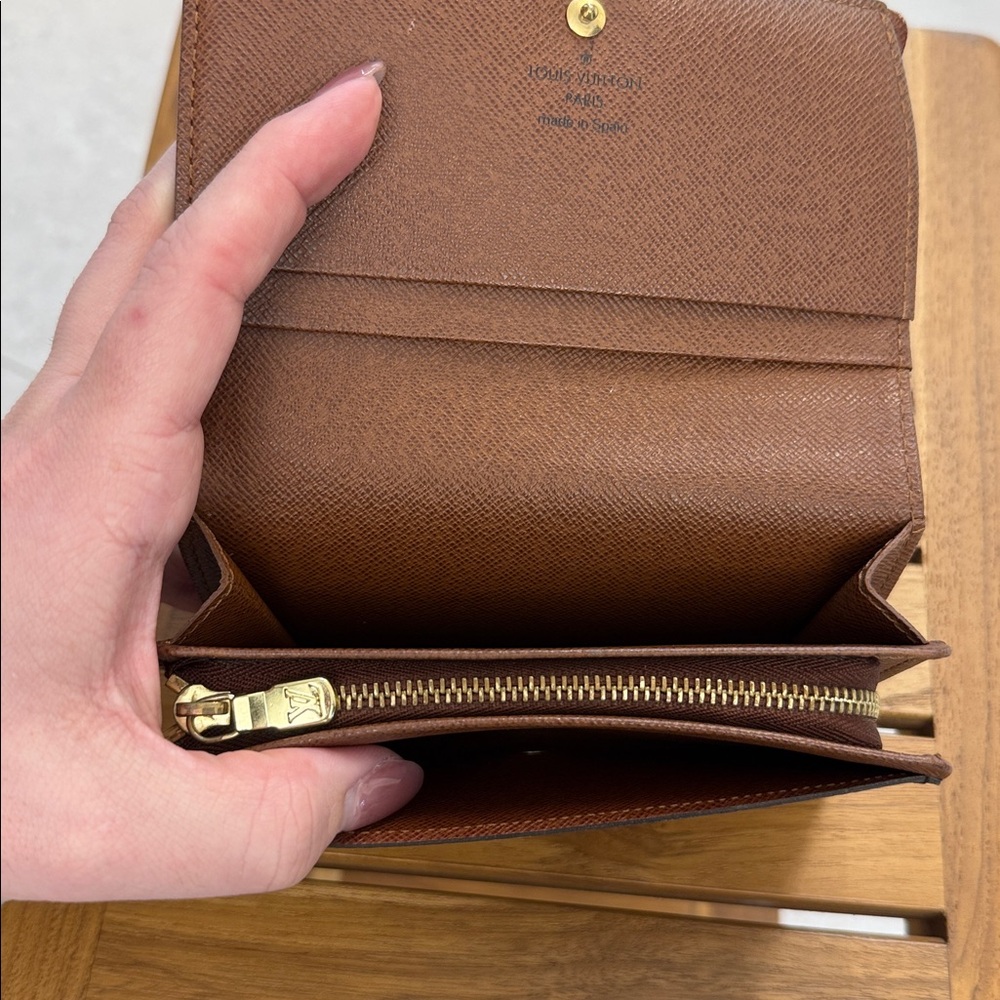 Louis Vuitton Brown and Gold Monogram Wallet - Picture 13 of 13